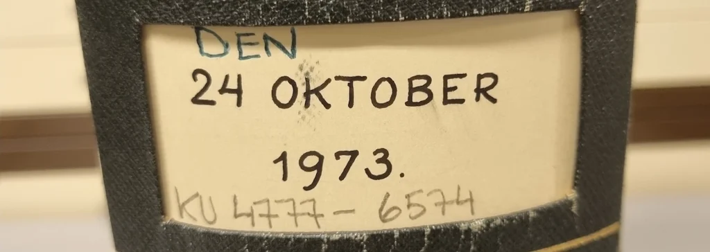 Omslag på en insamling från den 24 oktober 1973.